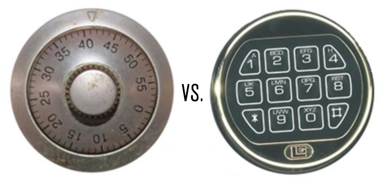 Locksmith Sarasota Mechanical Dial Locks vs Electronic Keypad Locks